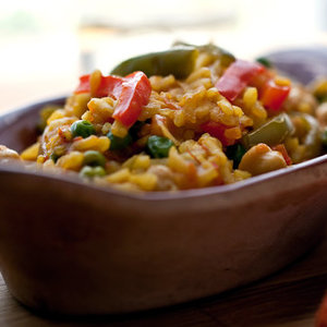 Simple Vegetable Paella -