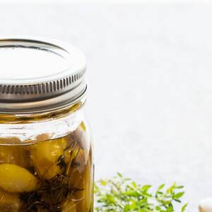 Simple Garlic Confit with Herbs