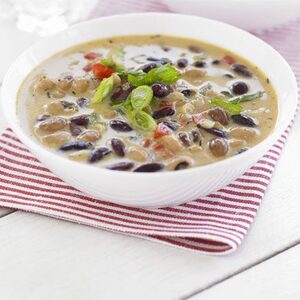 Simple coconut & bean soup