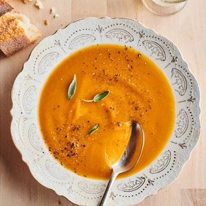 Slow Cooker Butternut Squash and Sweet Potato Soup