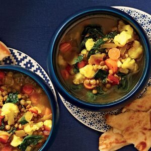 Slow-Cooker Moroccan-Spiced Lentil Soup