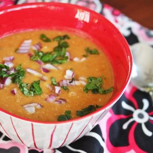 Slow-Cooker Lebanese Red Lentil Soup Recipe