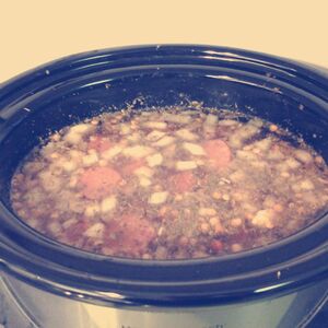 Slow Cooker Lentil & Sausage Stew