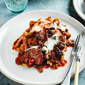 Slow-cooker vegetable lasagne