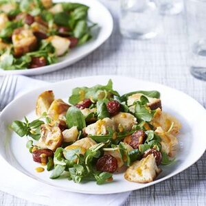 Smoked haddock & chorizo salad