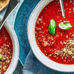 Smoky tomato gazpacho