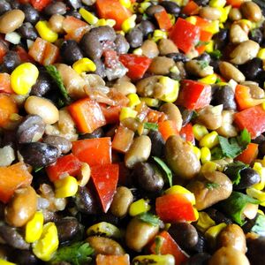 Smoky bean salad