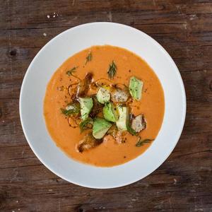 Spicy Tomato Gazpacho With Ginger