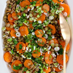 Spicy Carrot and Green Lentil Salad recipes