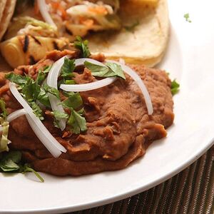 Spicy Vegan Refried Beans Recipe