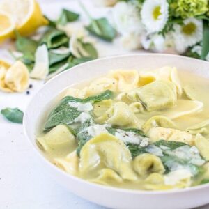 Spinach and Tortellini Soup