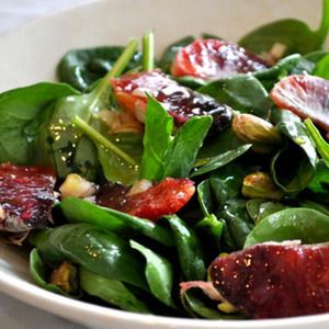 Spinach Salad with Blood Oranges and Pistachios Recipe