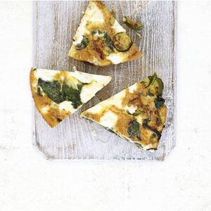 Spinach & courgette frittata