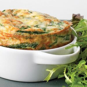 Spinach Frittata with Green Salad