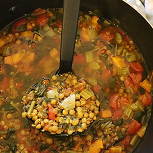 Spinach and Lentil Soup