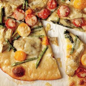 Spring Vegetable Pizzas