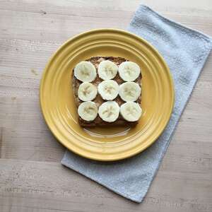 Sprouted-Grain Toast with Peanut Butter & Banana