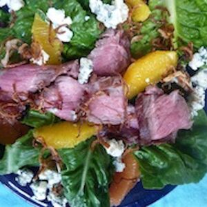 Steak & Citrus Salad with Fried Shallots