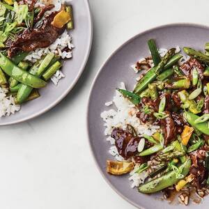 Steak and Spring Vegetable Stir-Fry