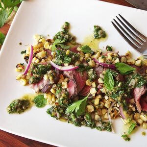 Steak and Corn Salad With Salsa Verde Recipe