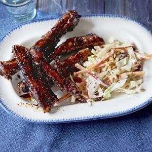 Sticky glazed ribs