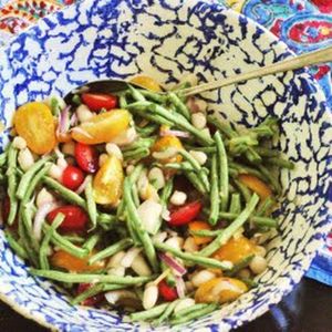 Summery Bean Salad with Preserved Lemon Vinaigrette