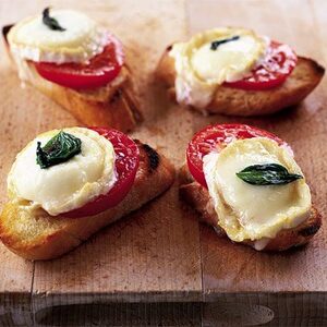 Summery cheese on toast