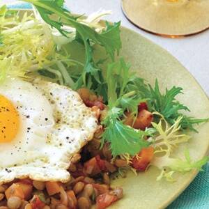 Sunny-Side Up Lentil Salad