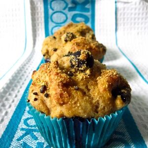 Supercharged Healthy Blueberry Muffin