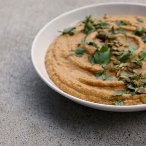 Sweet potato, red lentil chipotle dip