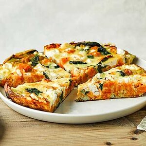 Sweet potato, spinach & feta tortilla