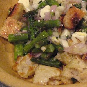 Swordfish & Asparagus Bread Salad