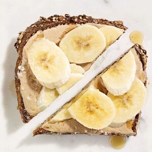 Tahini, Banana, and Maple-Syrup Toast