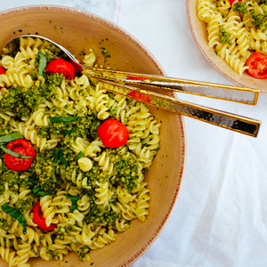 The best gluten-free vegan pesto pasta