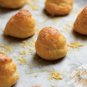 Three-Cheese Gougères