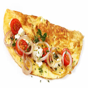 Tomato, Spinach & Feta Omelet