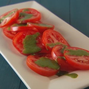 Tomato with Basil Vinaigrette