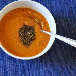 Tomato Soup with Kala Jeera and Cumin Tadka