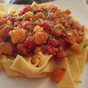 Tomato & Nectarine Pasta