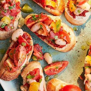 Tomato & nduja bruschetta