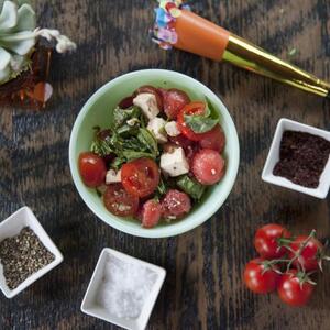 Tomato Feta Melon Salad