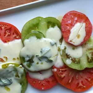 Tomato Salad With Cream Dressing