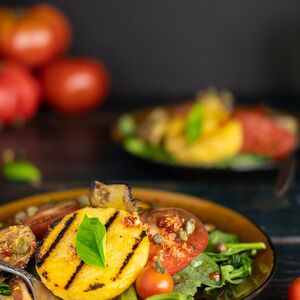 Tomato and Polenta Summer Salad