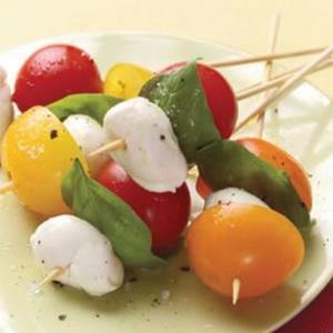 Tomato-Basil Skewers