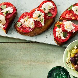 Tomato-Burrata Toasts