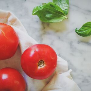 Tomato and Peach Salad