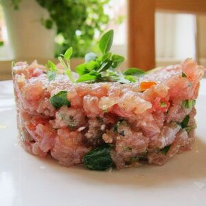 Tuna, Tomato, and Basil Tartare Recipe