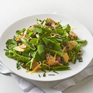 Tuna, sugar snap & avocado salad