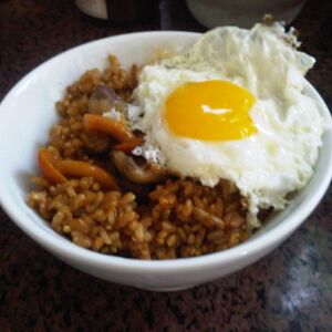 Variation on Japanese Breakfast for Lunch