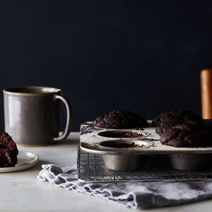 Vegan, Gluten-Free Double Chocolate Muffins